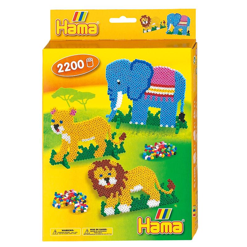 HAMA Bügelperlen Elefant & Löwe Geschenkpackung - Der ...